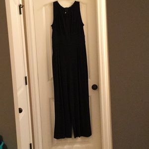 Wide-legged jumpsuit.